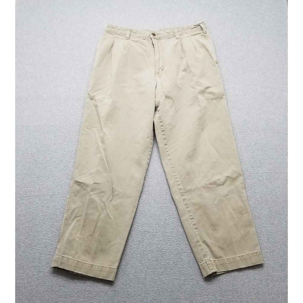 Abercrombie & Fitch Pants Mens 34x28 Tan Khakis Pockets Cotton‎
